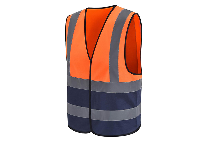 HIGH-VISIBILITY | BASIC VEST | Orange & Black 1inch Reflective tape